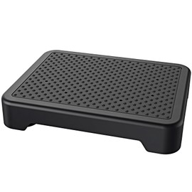 SPACELEAD Mobility Step Stool for Adults & Seniors, Indoor/Outdoor Portable Stair Assist, Anti-Slip Platform for Bathroom， Kitchen, Office, and Bedroom, 600lbs Capacity, Black Black