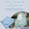 Ha-Ra Star Cloth Set of 2 Blue & Anthracite I