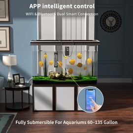 ERAARK 500W Fish Tank Heater for 60–150 Gallon Submersible Aquarium Heater,External Temperature Controller LED Temperature Display Suitable for Marine Saltwater and Freshwater