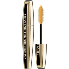 L’Oreal Paris Makeup Voluminous Million Lashes Mascara, Volumizing, Defining, Smudge-Proof, Clump-Free Lengthening, Collagen Infused Eye Makeup Formula, Amplifying Mascara Brush, Black, 0.3 fl. Oz