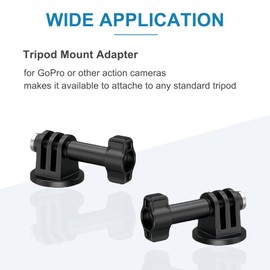 LANXIRE Tripod Mount Adapter 1/4" Screw Hole for Gopro DJI Insta360 Action Camera, Fits for Tripod Selfie Stick Monopod - 2 Pack