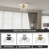 VONLUCE Semi Flush Mount Ceiling Light, 13.8" Ceiling Light Fixture