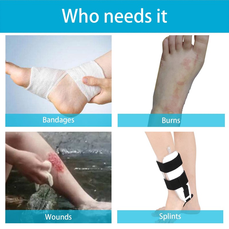 Tideshake Non‑Slip Waterproof Foot Cast Cover for Showering, Reusable Adult
