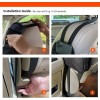 CCR Technology Black Front Seat Side Storage Hanging Mesh Pocket