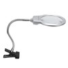 LED Illuminating Magnifier with Clamp Optical Lens Adjustment Hose Magnifying