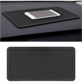 Bittwee Alfombrilla Antideslizante para Tablero de Coche, Almohadilla de Goma Adhesiva para Tablero de Vehículo, Accesorios de Fijación Interior Pegajosos de Agarre Multifuncionales para Auto