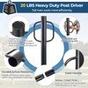 Fence Post Driver, 20LBS Fence Post Driver with Handle, 2.7