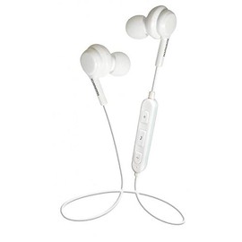 Magnavox MBH552-WH in-Ear Stereo Ear Buds with Microphone and Bluetooth Wireless Technology in White | Available Black and White | Extended Music Playtime |