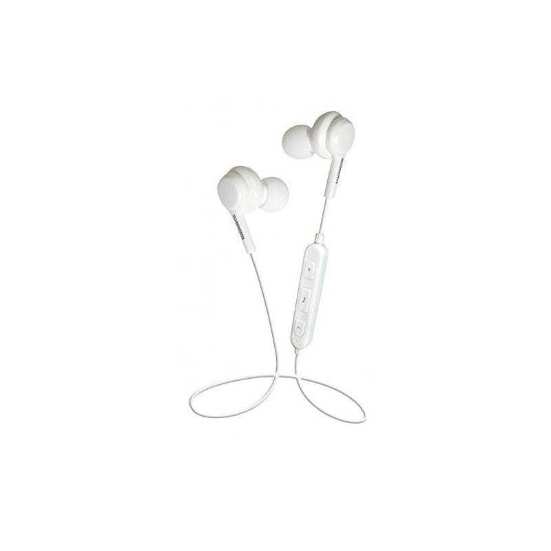 Magnavox MBH552-WH in-Ear Stereo Ear Buds with Microphone and Bluetooth