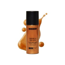 NUDESTIX Sunshine Oil Body Elixir – Hydrating with Gradual Tan & Golden Shimmer | Clean, DHA-Free | Coconut, Argan, Avocado & Squalane | Vegan