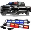 XRIDONSEN 34 inch Emergency Visor Police Lights 40 LED Red