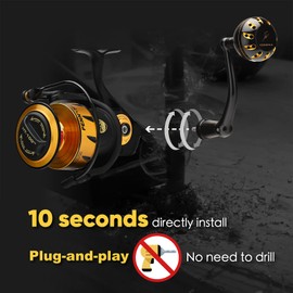 GOMEXUS Power Handle for Penn Spinfisher VI VII Slammer III IV 7500-8500,Spinning Reel Handle