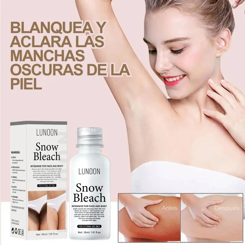 Crema Aclaradora Íntima Universo Linea Snow Bleach Pack Lociones 30ml