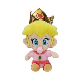 HUAWELL Mario All Star Collection Peach Daisy Roslina Princes Plush Toy Stuffed Doll Gift for Christmas Day New Year Birthday Part(6.7 Inch) (Peach)
