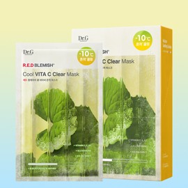 Dr.G Red Blemish Cool Vita C Trace Mask 30gx10 sheets / 닥터지 레드 블레미쉬 쿨 비타씨 흔적 마스크 30gx10매