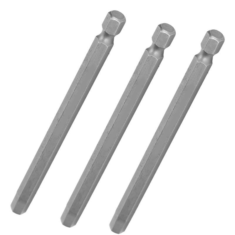 10Pcs 6mm Magnetic Screwdriver Bits Alloy Steel 1/4 Inch Hex