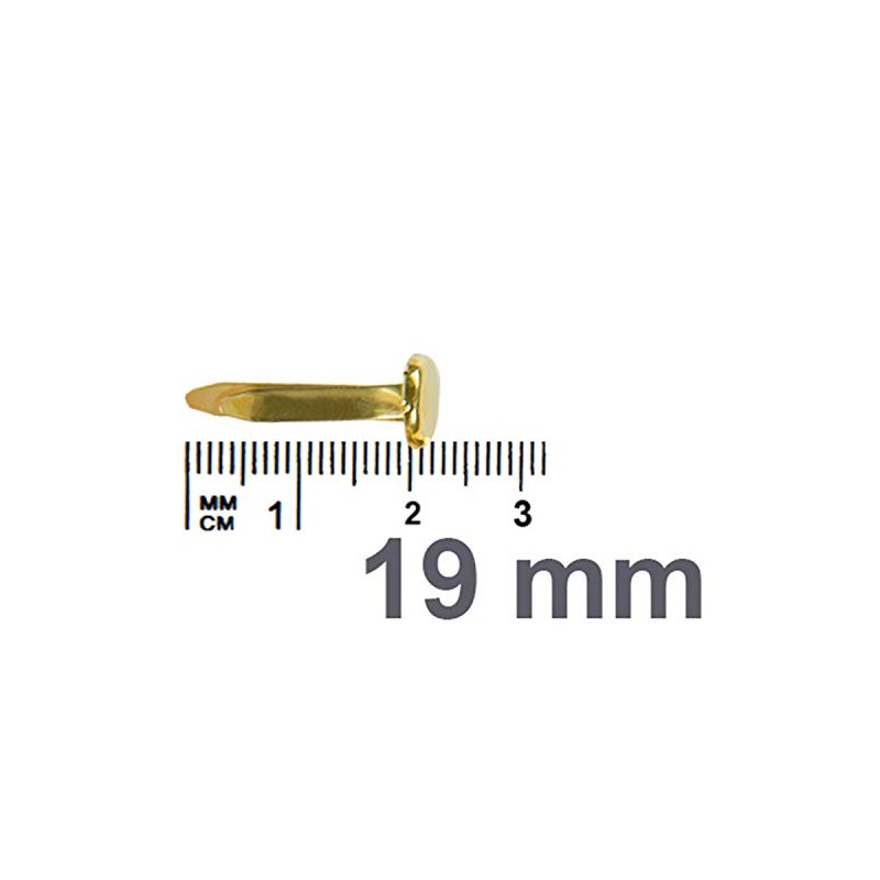 Kathay Box of 30 Gold Metal Folders 19mm Ideal for