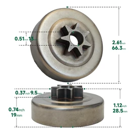 JoJoPar Clutch Drum Sprocket kit .325 7T Compatible with STIHL MS170 MS180 MS210 MS230 MS250 MS231 MS251 MS231C MS250C MS251C 021 023 023C 025 Chainsaw Replacement Parts 1143 640 2002