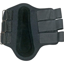 Dura-Tech All Purpose Horse Splint Boots | Large 16-16.3 hh, Black | Tendon Impact Protection | 3/8" Neoprene Shell | Padded Leather | Ideal for Training, Turnout or Schooling