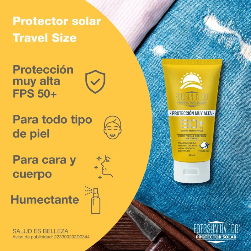 Fotosun 100 Protector Solar Facial Corporal Spf Kit