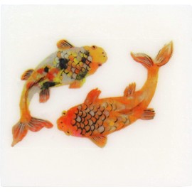 Eclectic Lady Blackberry Scented Glycerin Soap with Koi Fish Design