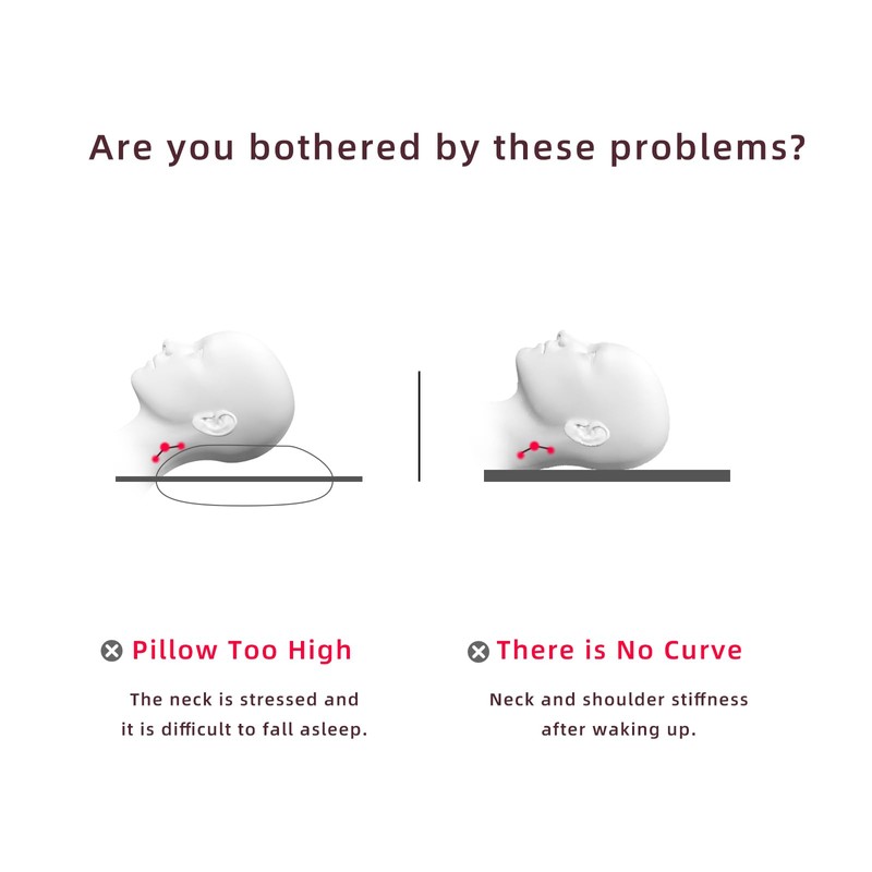 SUQ I OME Slim Sleeper-Ultra Thin Memory Foam Pillow for