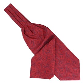 Clj Charles Le Jeune. Ascot Leonard Microfibre Scarf Red Paisley