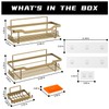 BATHDESIGN Shower Caddy Shelves Organizer Rack, 3 Pack Shower Caddy