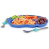KidsFunwares Blue Ocean Me Time Meal Set, Portion Control Divided