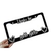 2X Black License Plate Frame Decorative License Brake for Goth