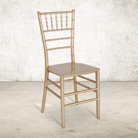 Flash Furniture HERCULES Series Gold Resin Stacking Chiavari Chair