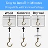 Evsteluo Large Swag Hooks for Ceiling - Heavy Duty Hooks