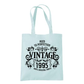 Dead Set Studio Pastel Mint 30th Birthday Tote Bag for Women, 38 cm x 42 cm x 0.5 cm, Durable Cotton Canvas, Machine Washable, Perfect for Shopping, Travel, or Daily Errands