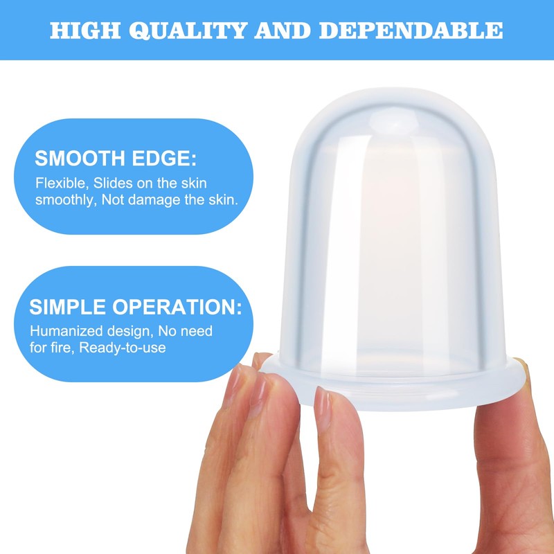 Excitsayno Silicone Cupping Therapy Set - Cupping Kit for Massage