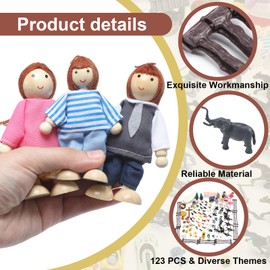 Soulchen Sand Tray Starter Kit Sandtray Play Basic Portable Therapy Kit Includes 123 Miniatures Religion Nature Fantasy and Many Other Themes Suitable for Psychological Therapy and Sandbox Games