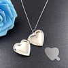 MUERDOU Heart Sunflower Locket Necklace That Holds Pictures You are