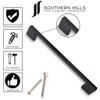 Southern Hills Black Cabinet Pulls - 8.75 Inch Screw Spacing