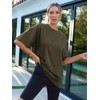 Trendy Queen Womens Fashion Workout T Shirts Athletic Plus Size