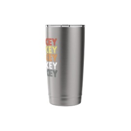 Ice Hockey Player Silhouette Vintage Sports Gift Stainless Steel Insulated Tumbler