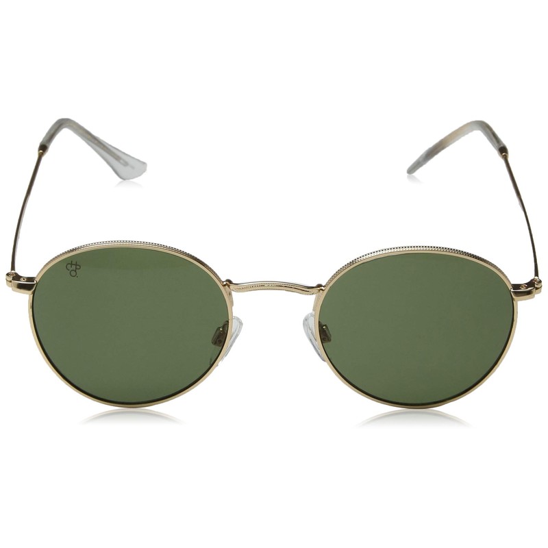 CHPO Unisex's Liam Sunglasses, Gold/Green, 48
