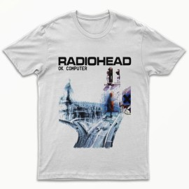 Unbranded Radiohead Ok Computer T shirt 1997 Nigel Godrich, Colin Greenwood, Thom Yorke - M