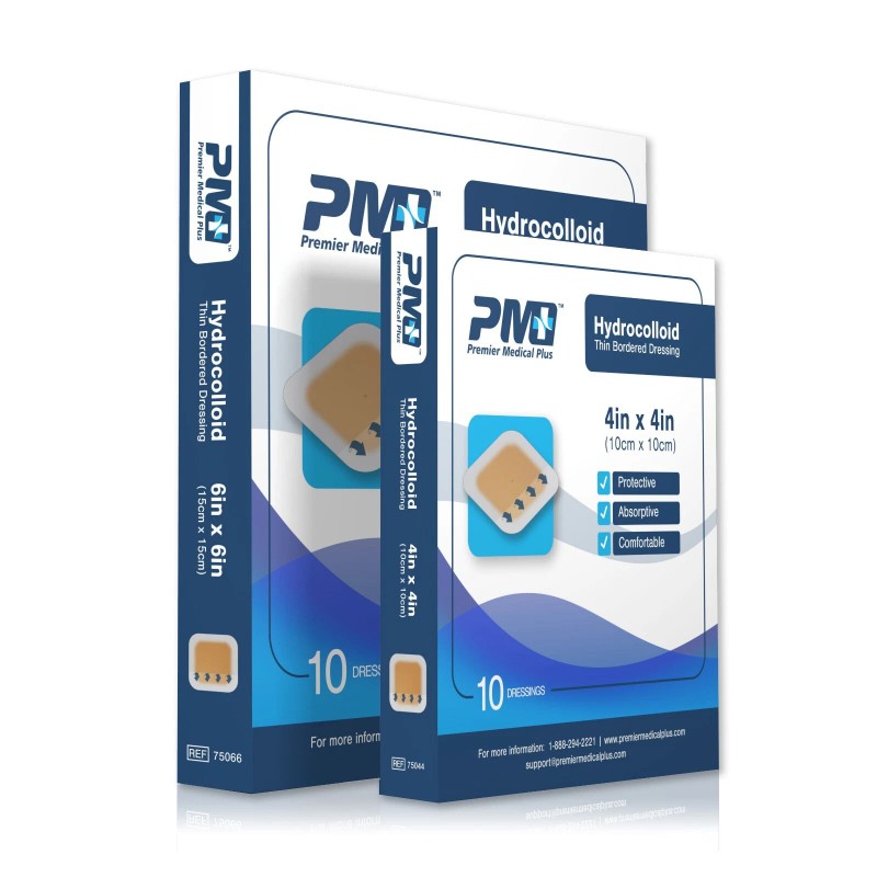 Premier Medical Plus Hydrocolloid Thin Bordered Dressing 2 x 2