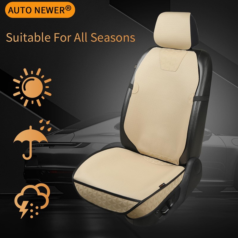 Auto Newer Breathable Leather PU Car Seat Covers for Front