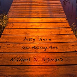 A&T ARTWORK I Love You Every Step Every Day Canvas Prints Gift Couple's Names and the Date Gift for Anniversary,Valentine's day,Wedding. 36X24 inches