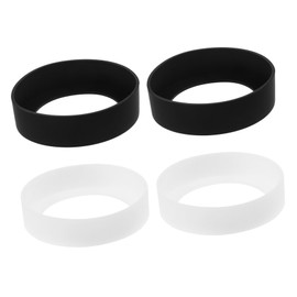 YARNOW Funda de Silicona para Botellas de Agua 8cm, Protector de Base Antideslizante para Termos y Vasos, Manga Inferior para Reducción de Ruido, 4 Piezas