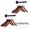 Sumnacon 2Pcs 10 Inch Industrial Pipe Clothing Rack Bars -