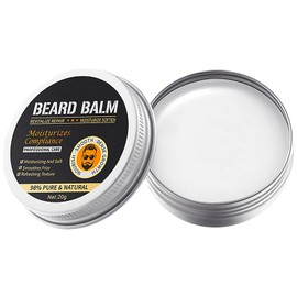 Beard balm for men, beard wax (20 g), beard balm for beard styling from 3-day beard to full beard, strong hold, light shine, beard balm smooths, shapes and nourishes rough hair