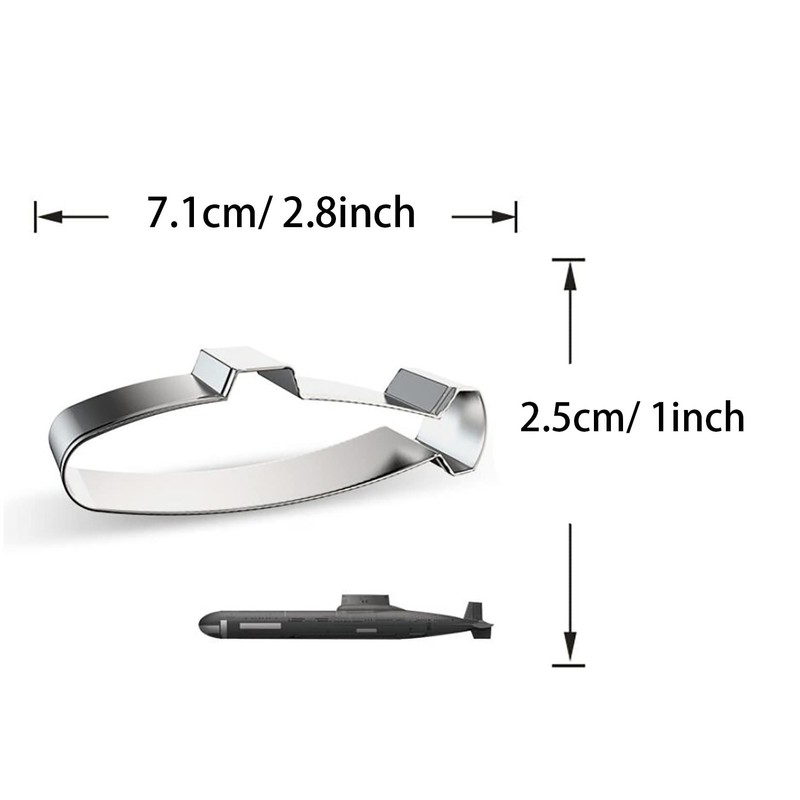 WJSYSHOP Military Submarine Shape Cookie Cutter
