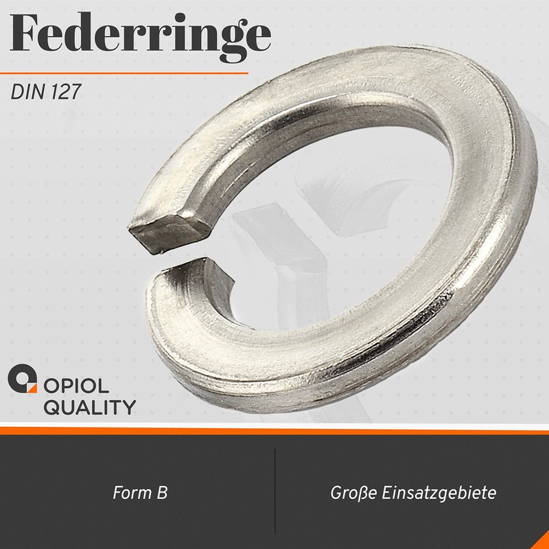 OPIOL QUALITY® Spring washers DIN 127 M6 made of stainless