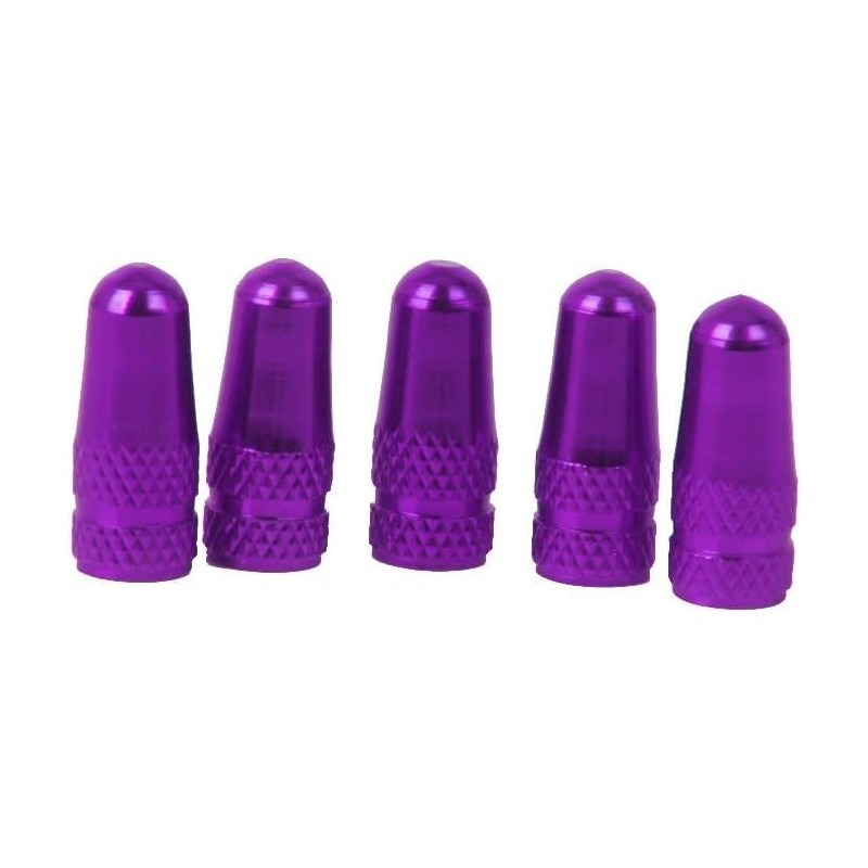 5 x Purple Bicycle Presta Valve Caps Bicycle Valve Caps